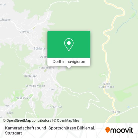 Kameradschaftsbund- Sportschützen Bühlertal Karte