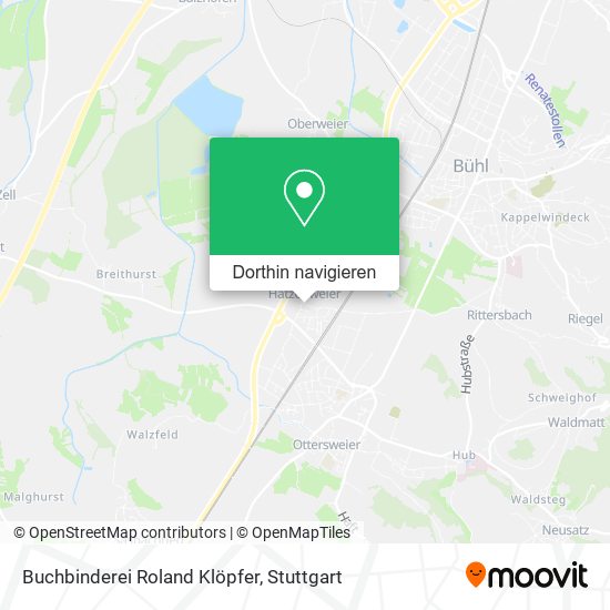 Buchbinderei Roland Klöpfer Karte