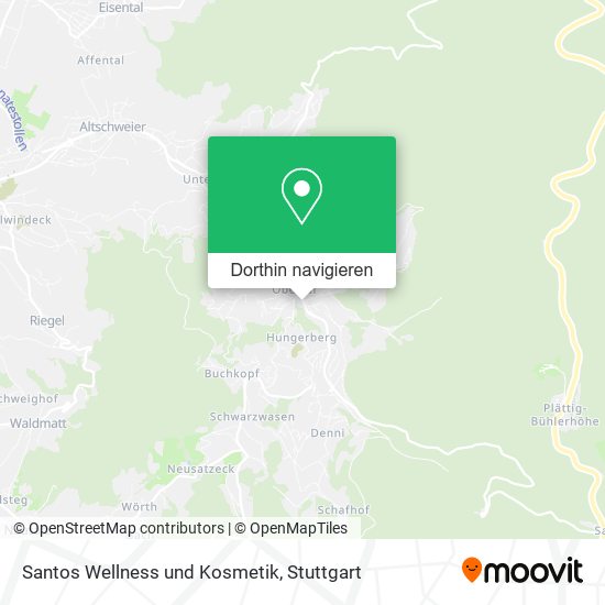 Santos Wellness und Kosmetik Karte