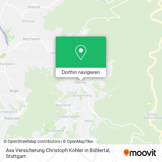 Axa Versicherung Christoph Kohler in Bühlertal Karte