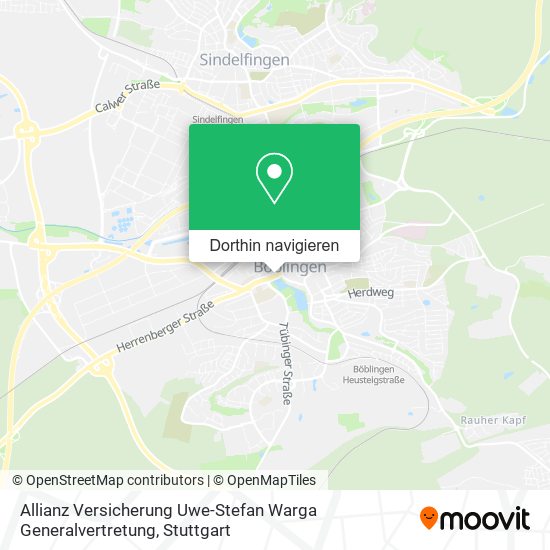 Allianz Versicherung Uwe-Stefan Warga Generalvertretung Karte
