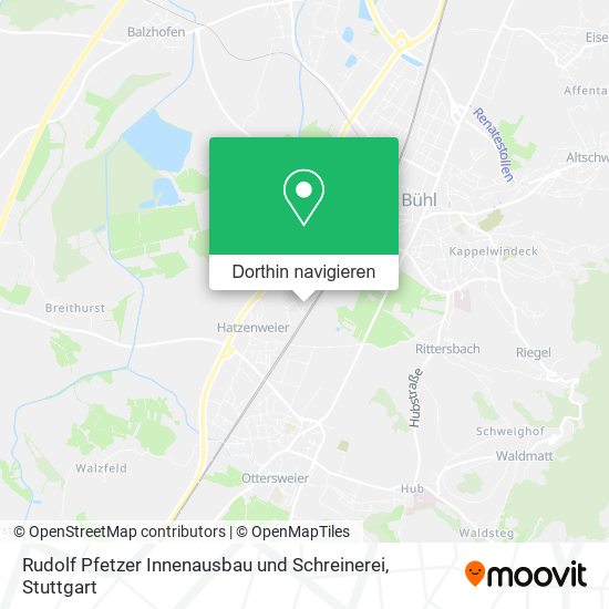 Rudolf Pfetzer Innenausbau und Schreinerei Karte