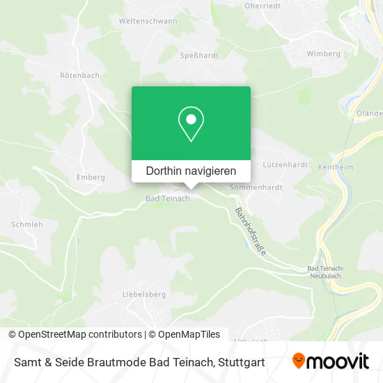 Samt & Seide Brautmode Bad Teinach Karte