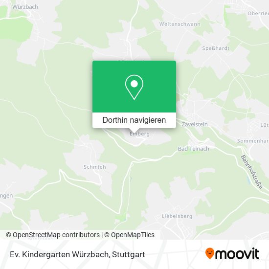 Ev. Kindergarten Würzbach Karte