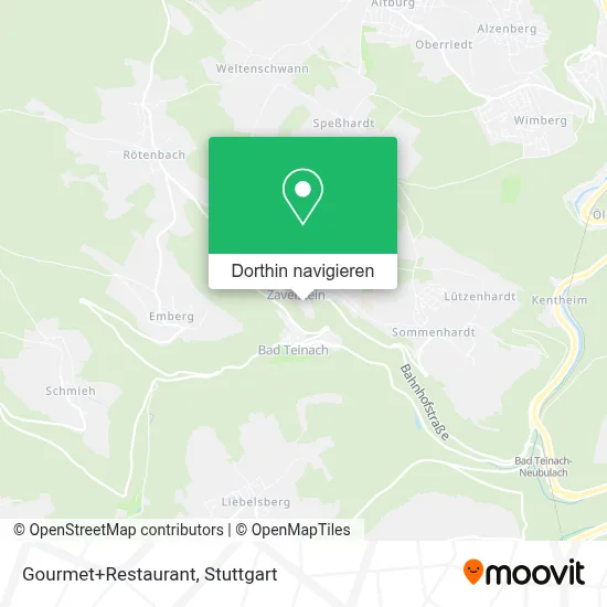 Gourmet+Restaurant Karte