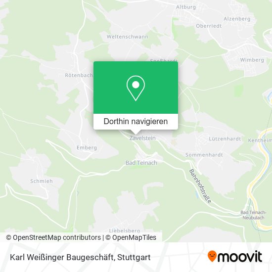 Karl Weißinger Baugeschäft Karte