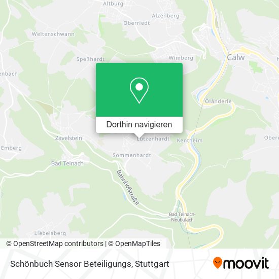 Schönbuch Sensor Beteiligungs Karte