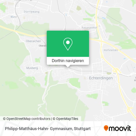 Philipp-Matthäus-Hahn- Gymnasium Karte