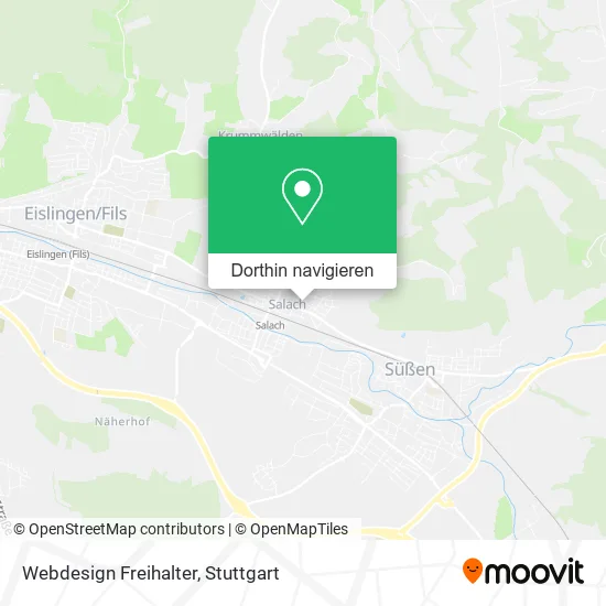 Webdesign Freihalter Karte