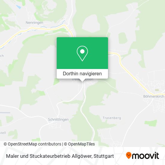 Maler und Stuckateurbetrieb Allgöwer Karte