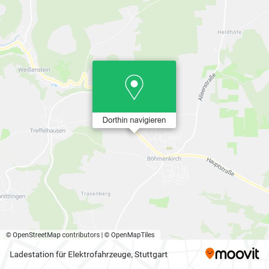 Ladestation für Elektrofahrzeuge Karte