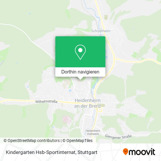 Kindergarten Hsb-Sportinternat Karte