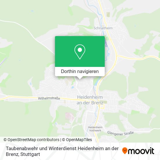 Taubenabwehr und Winterdienst Heidenheim an der Brenz Karte