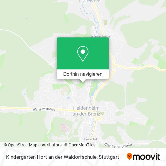 Kindergarten Hort an der Waldorfschule Karte