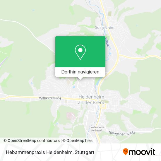 Hebammenpraxis Heidenheim Karte
