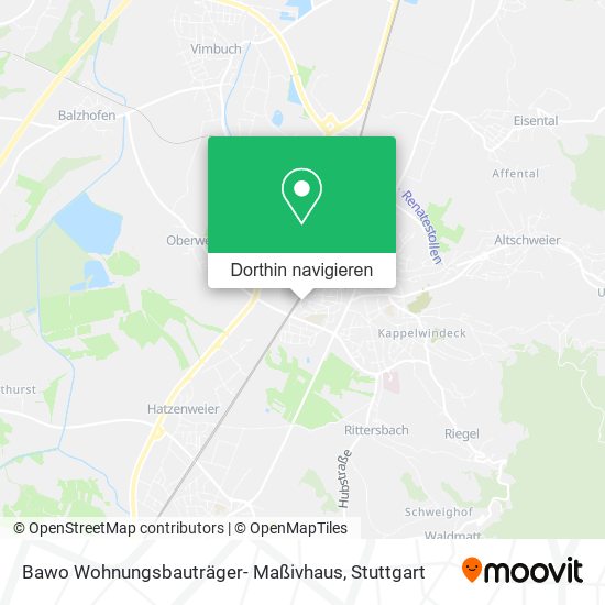 Bawo Wohnungsbauträger- Maßivhaus Karte