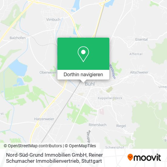 Nord-Süd-Grund Immobilien GmbH, Reiner Schumacher Immobilienvertrieb Karte