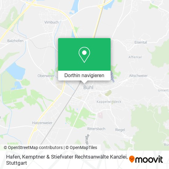Hafen, Kemptner & Stiefvater Rechtsanwälte Kanzlei Karte