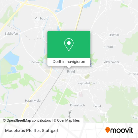 Modehaus Pfeiffer Karte