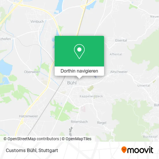 Customs Bühl Karte