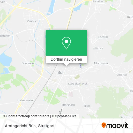 Amtsgericht Bühl Karte
