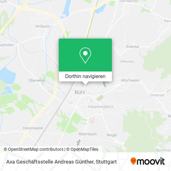 Axa Geschäftsstelle Andreas Günther Karte