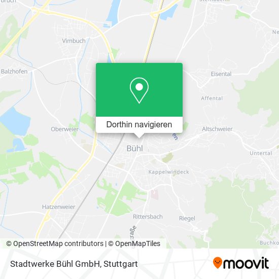 Stadtwerke Bühl GmbH Karte