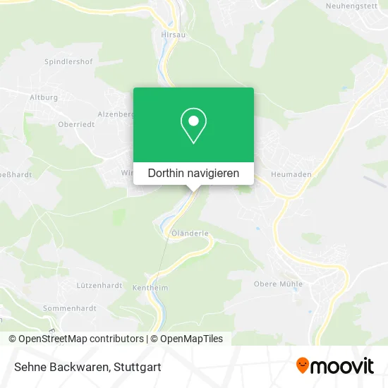 Sehne Backwaren Karte