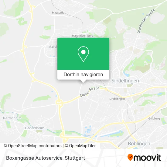 Boxengasse Autoservice Karte