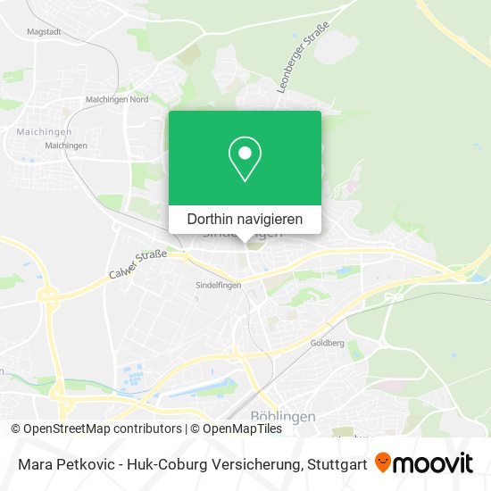 Mara Petkovic - Huk-Coburg Versicherung Karte