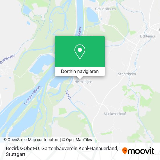 Bezirks-Obst-U. Gartenbauverein Kehl-Hanauerland Karte