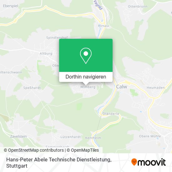 Hans-Peter Abele Technische Dienstleistung Karte