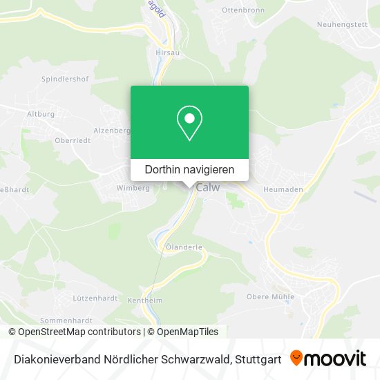 Diakonieverband Nördlicher Schwarzwald Karte