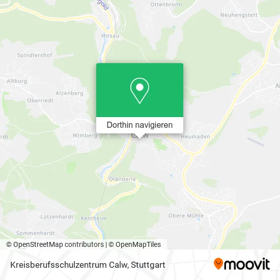 Kreisberufsschulzentrum Calw Karte