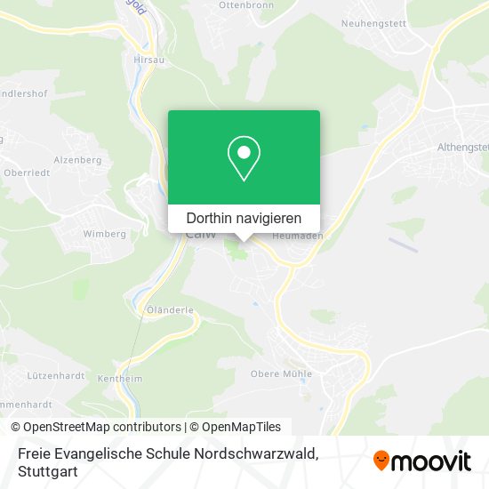 Freie Evangelische Schule Nordschwarzwald Karte