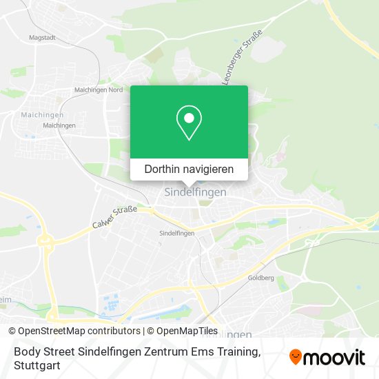 Body Street Sindelfingen Zentrum Ems Training Karte
