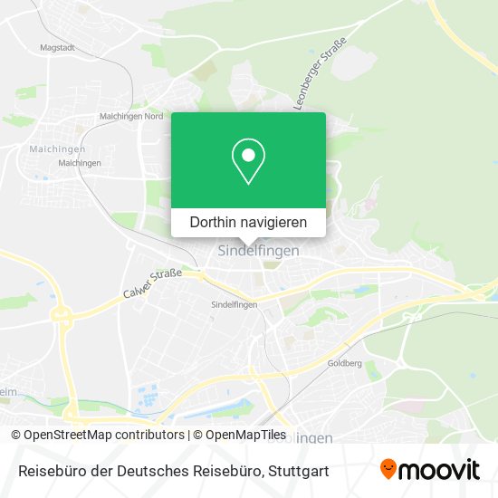 Reisebüro der Deutsches Reisebüro Karte