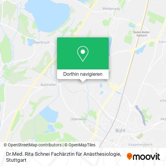 Dr.Med. Rita Schnei Fachärztin für Anästhesiologie Karte