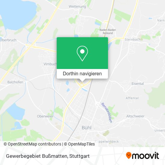 Gewerbegebiet Bußmatten Karte