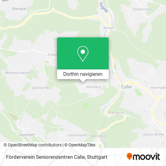 Förderverein Seniorenzentren Calw Karte