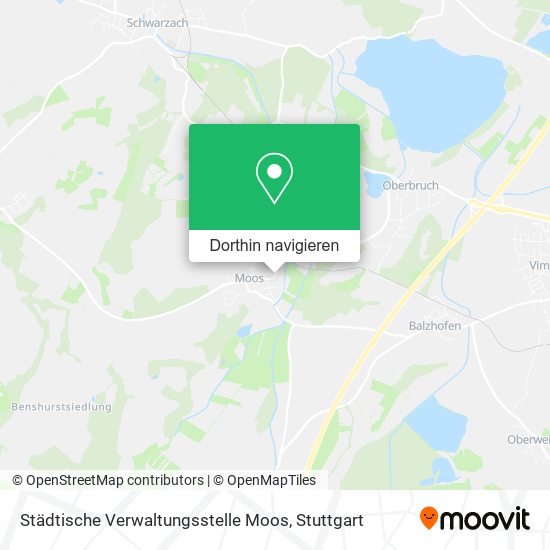Städtische Verwaltungsstelle Moos Karte