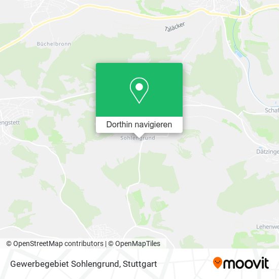 Gewerbegebiet Sohlengrund Karte