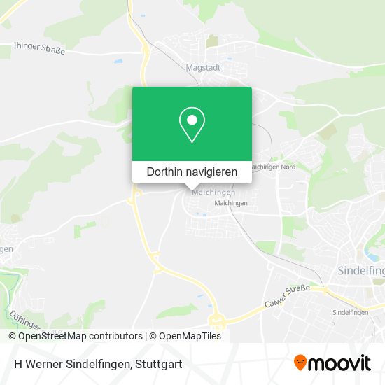 H Werner Sindelfingen Karte