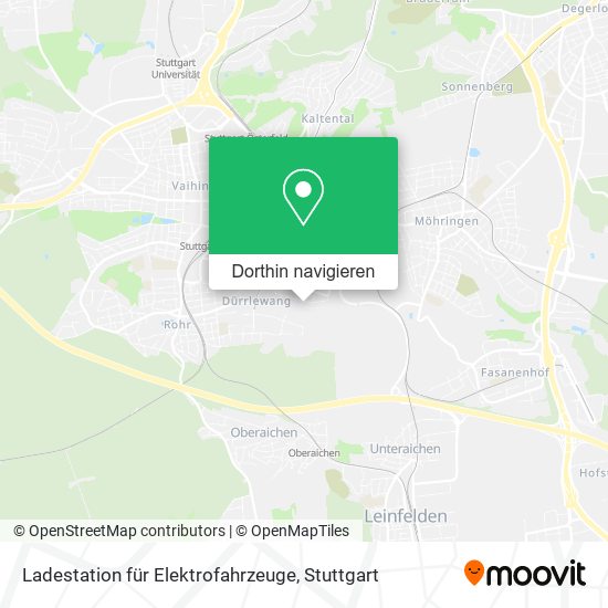 Ladestation für Elektrofahrzeuge Karte