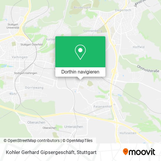 Kohler Gerhard Gipsergeschäft Karte
