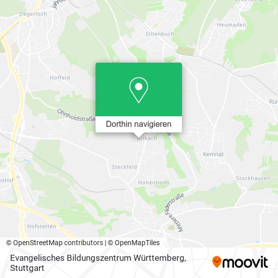 Evangelisches Bildungszentrum Württemberg Karte