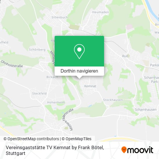 Vereinsgaststätte TV Kemnat by Frank Bötel Karte