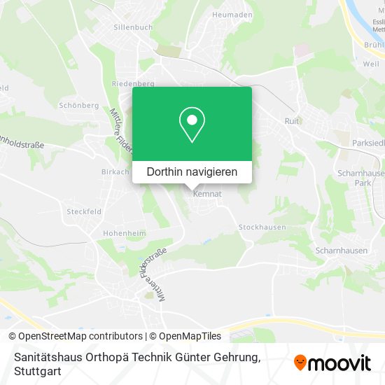 Sanitätshaus Orthopä Technik Günter Gehrung Karte