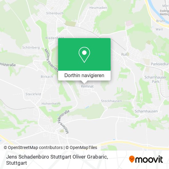 Jens Schadenbüro Stuttgart Oliver Grabaric Karte