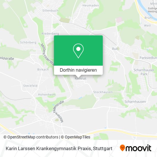 Karin Larssen Krankengymnastik Praxis Karte